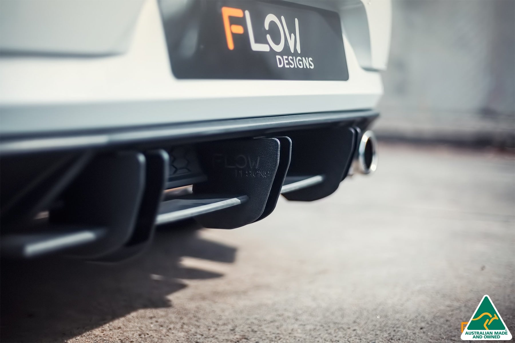 VW MK7.5 Golf GTI Rear Valance & Flow-Lock Diffuser Fins | Flowdesignsaustralia