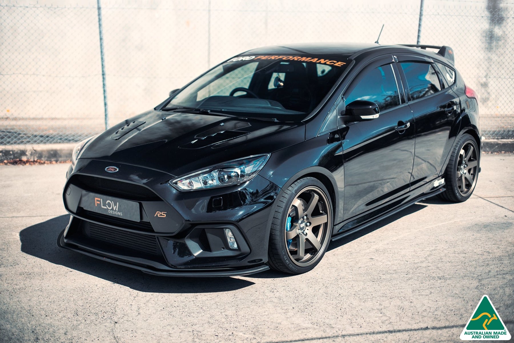 Ford MK3 Focus RS Front Splitter Extensions | Flowdesignsaustralia