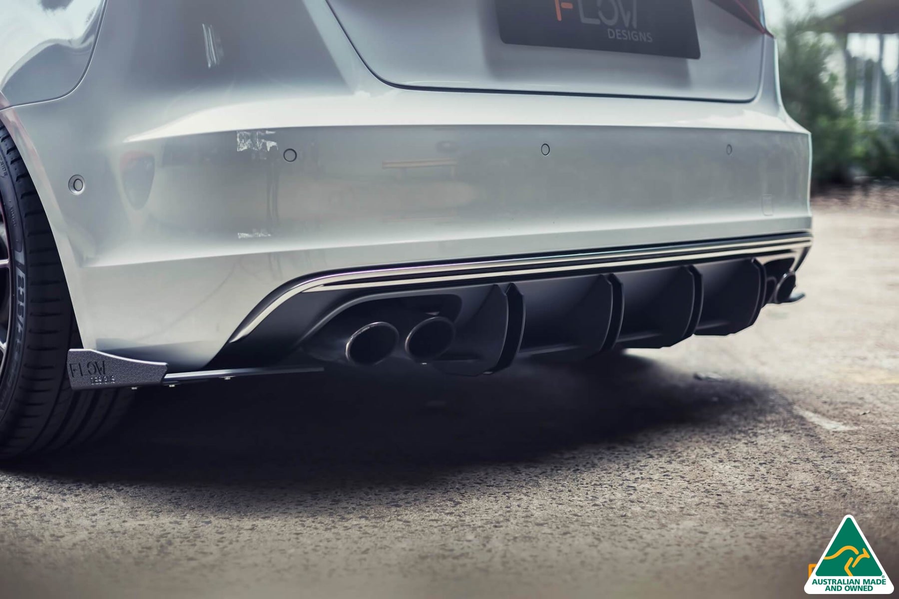 Buy Audi S3 8V PFL Rear Flow-Lock Diffuser | Flowdesignsaustralia