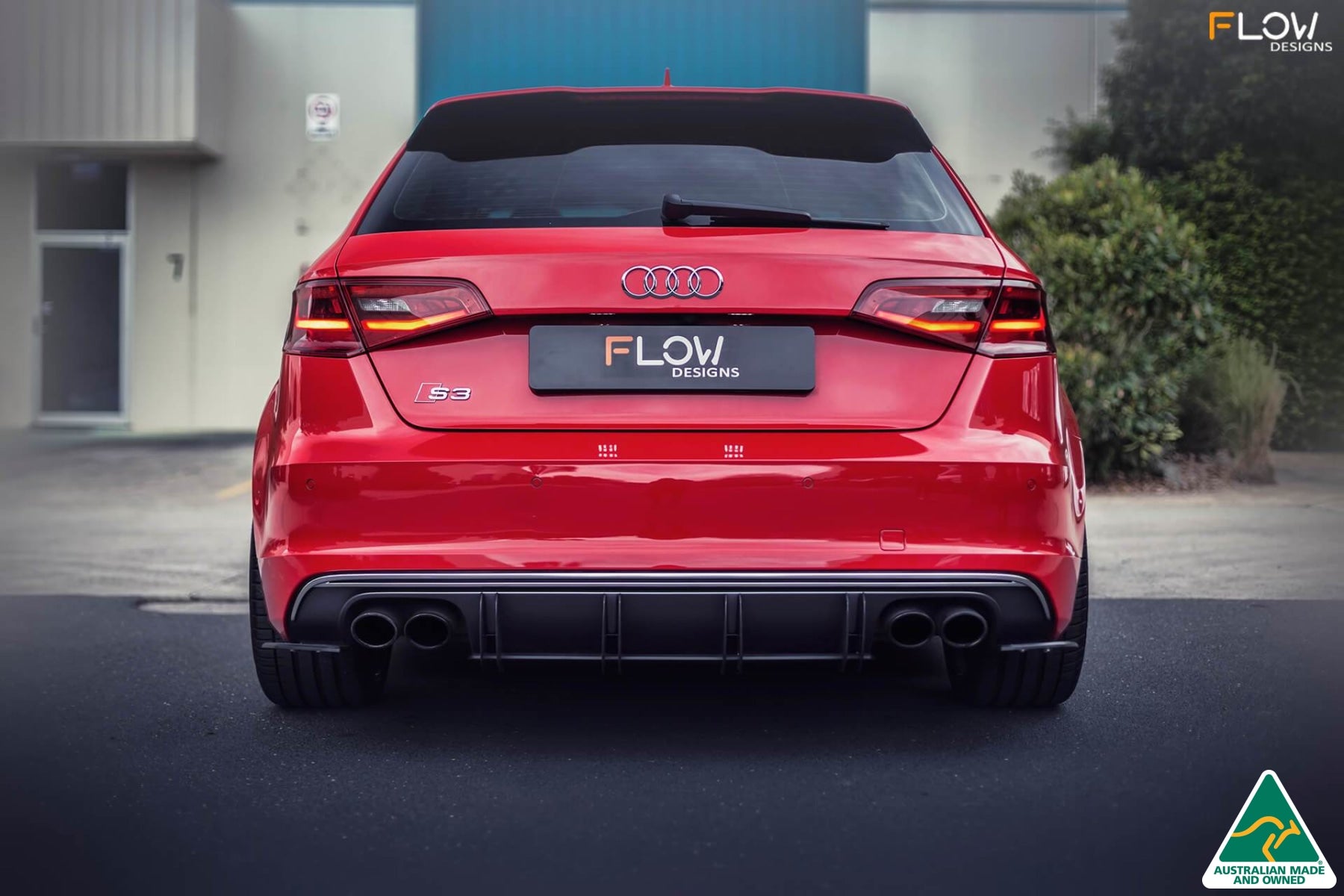 Buy Audi S3 8V PFL Rear Flow-Lock Diffuser | Flowdesignsaustralia