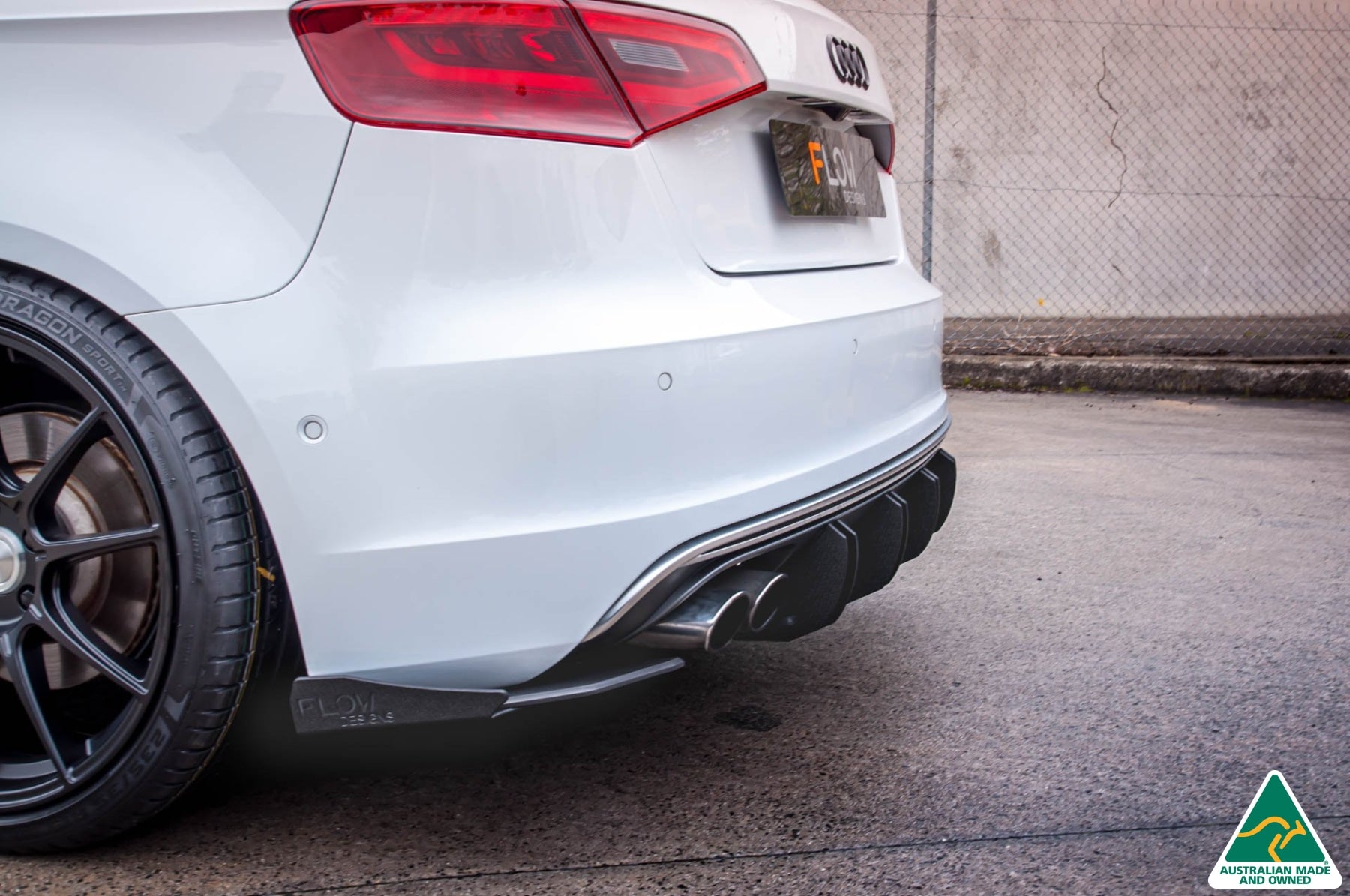 Buy Audi S3 8V PFL Rear Flow-Lock Diffuser | Flowdesignsaustralia
