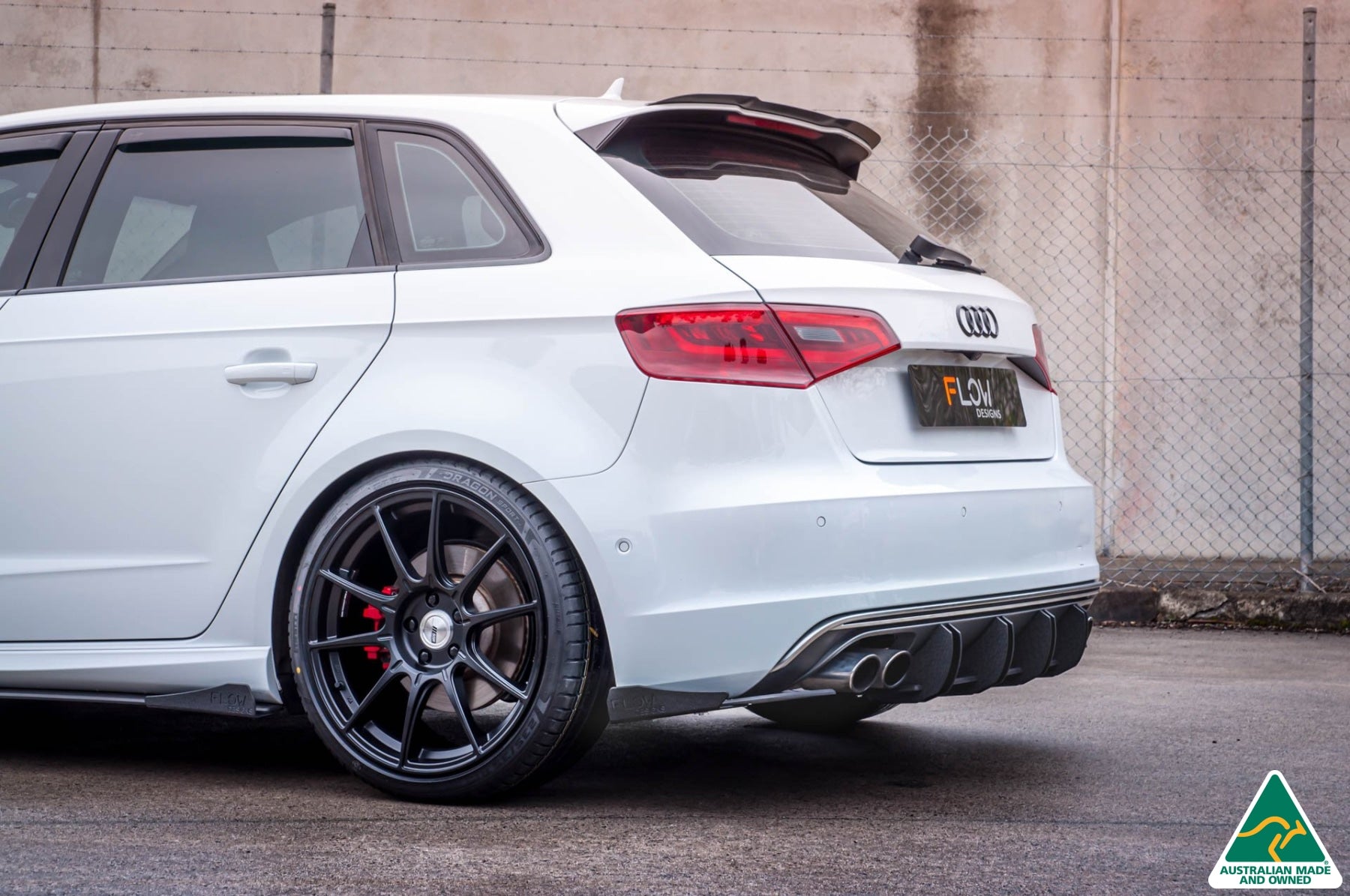 Buy Audi S3 8V PFL Rear Flow-Lock Diffuser | Flowdesignsaustralia