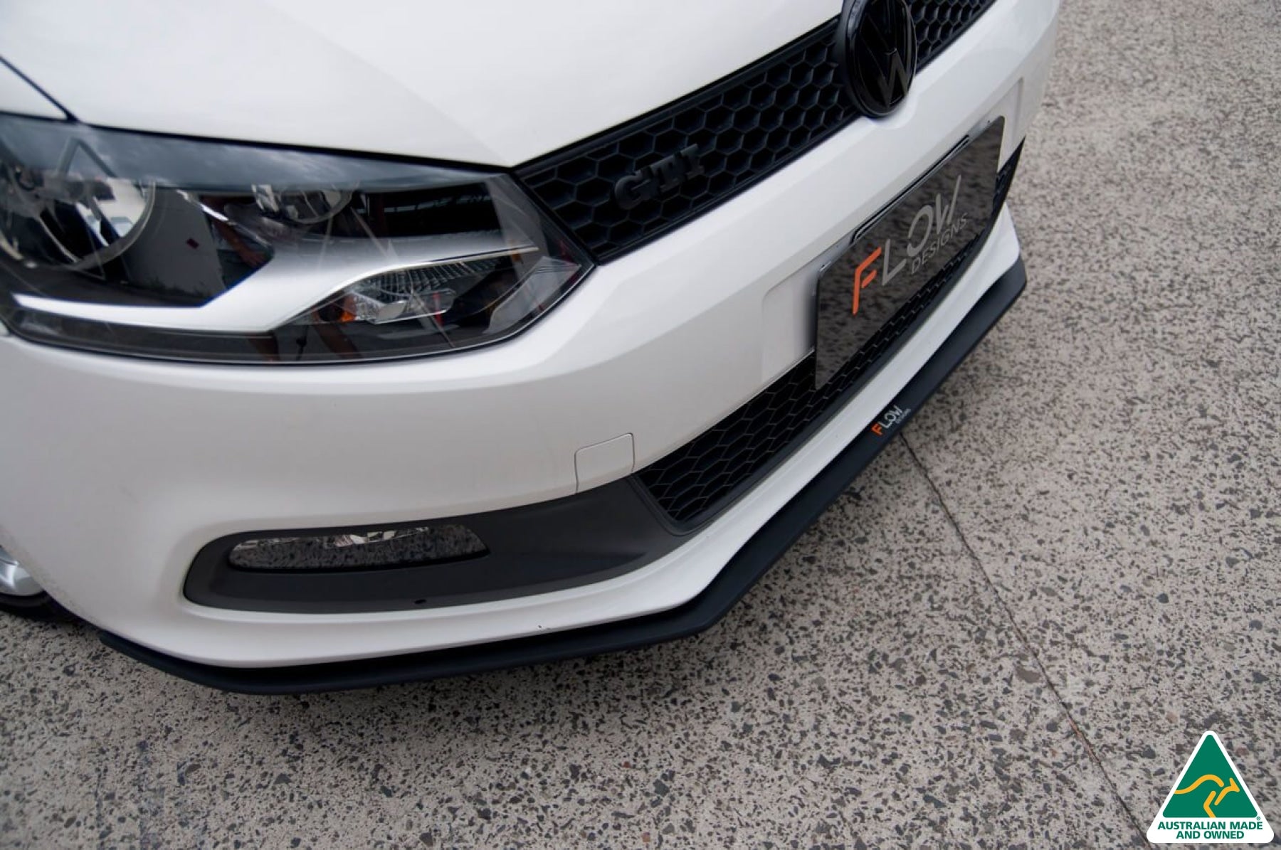 Volkswagen 6R Polo GTI Front Splitter | Flowdesignsaustralia